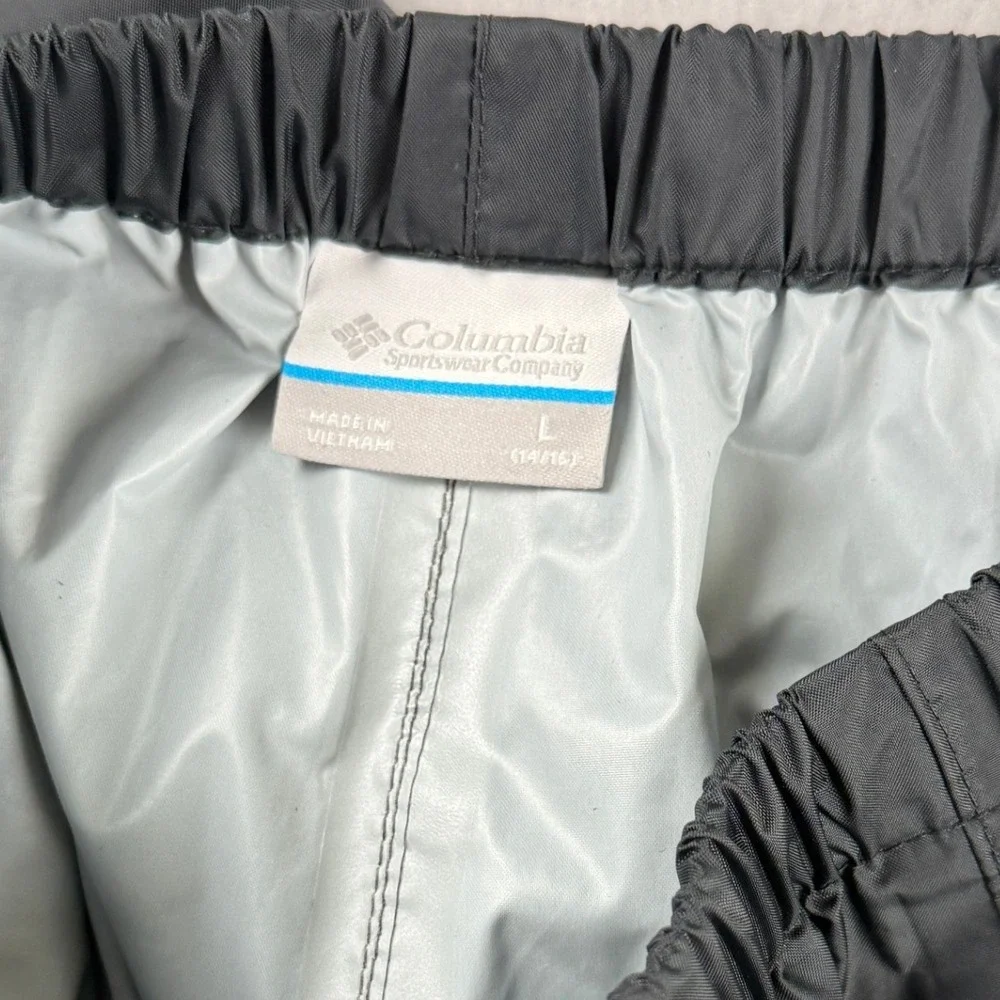 Columbia Kid's Rain Hiking Trail Pants Black Large 14/16
